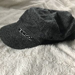 Kangol black and white military hat